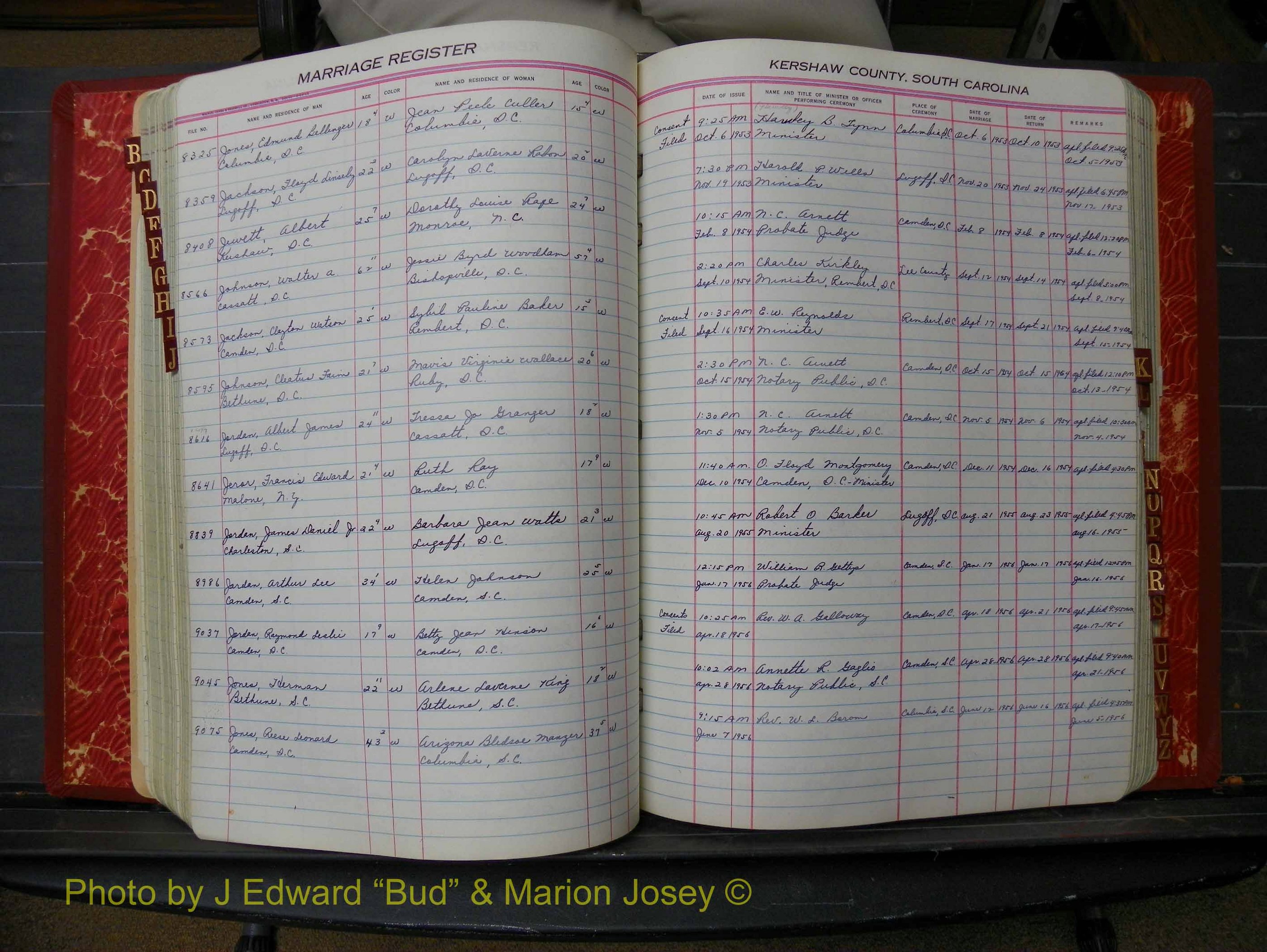 Kershaw Marriages, 1944-1960, White Index J (201).JPG