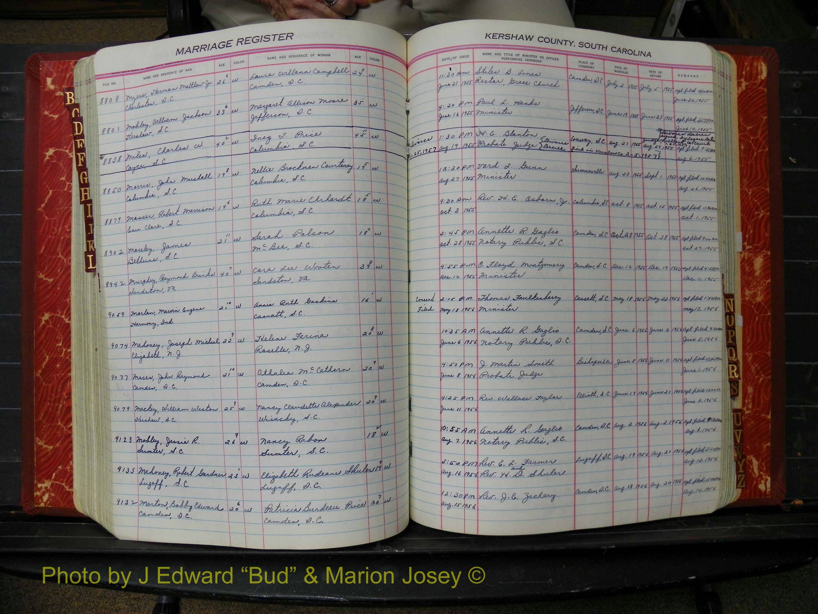 Kershaw Marriages, 1944-1960, White Index M (225).JPG