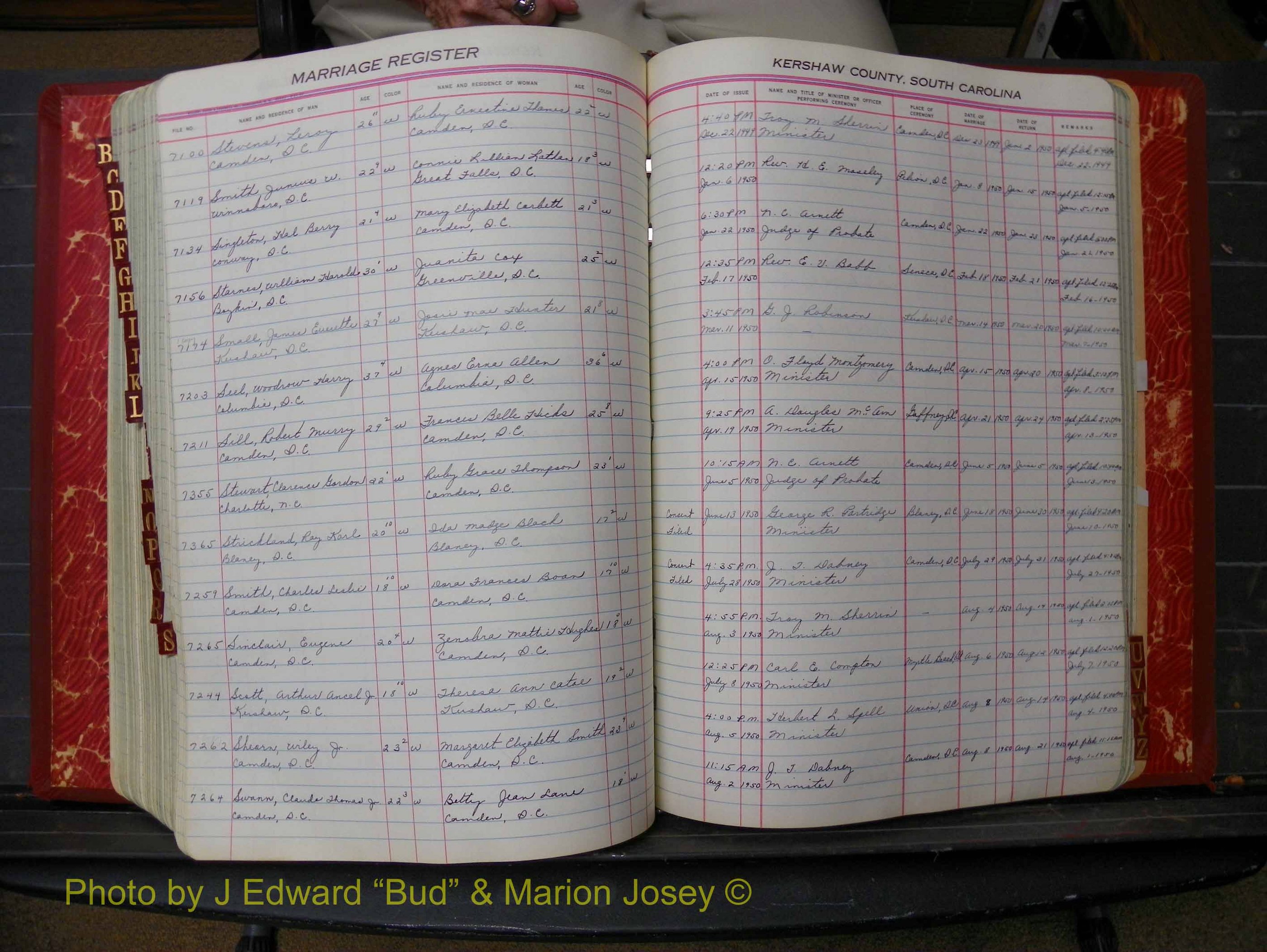 Kershaw Marriages, 1944-1960, White Index S (274).JPG
