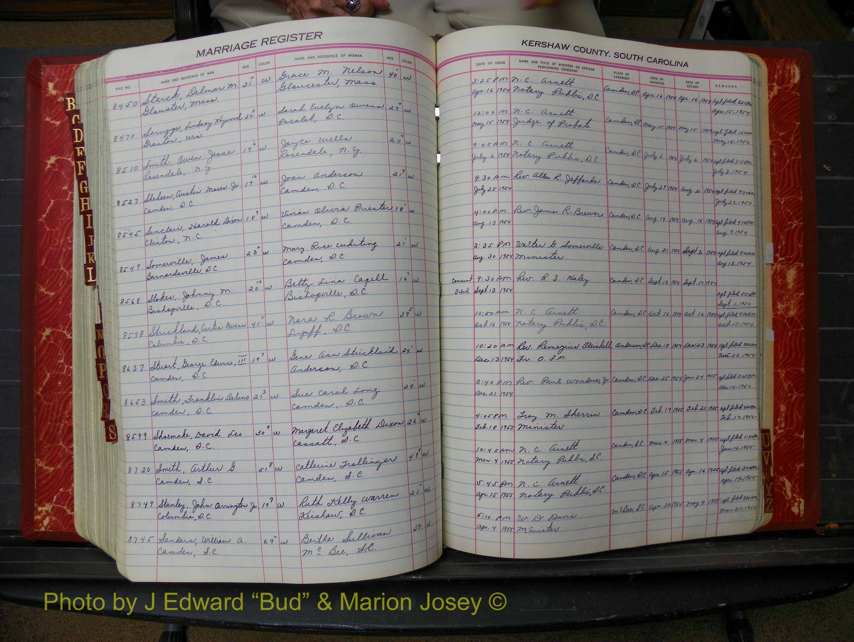 Kershaw Marriages, 1944-1960, White Index S (279).JPG