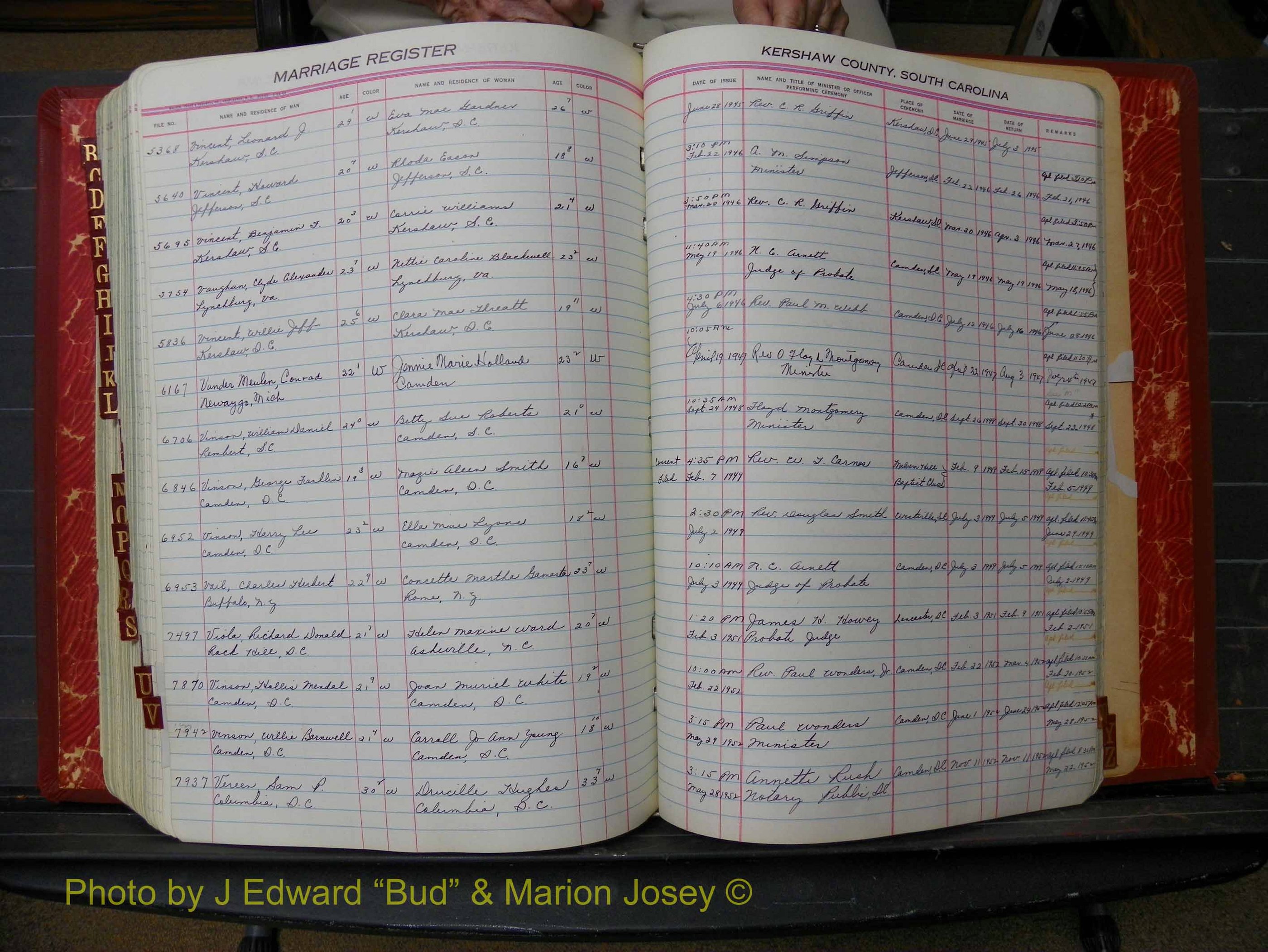 Kershaw Marriages, 1944-1960, White Index V (296).JPG