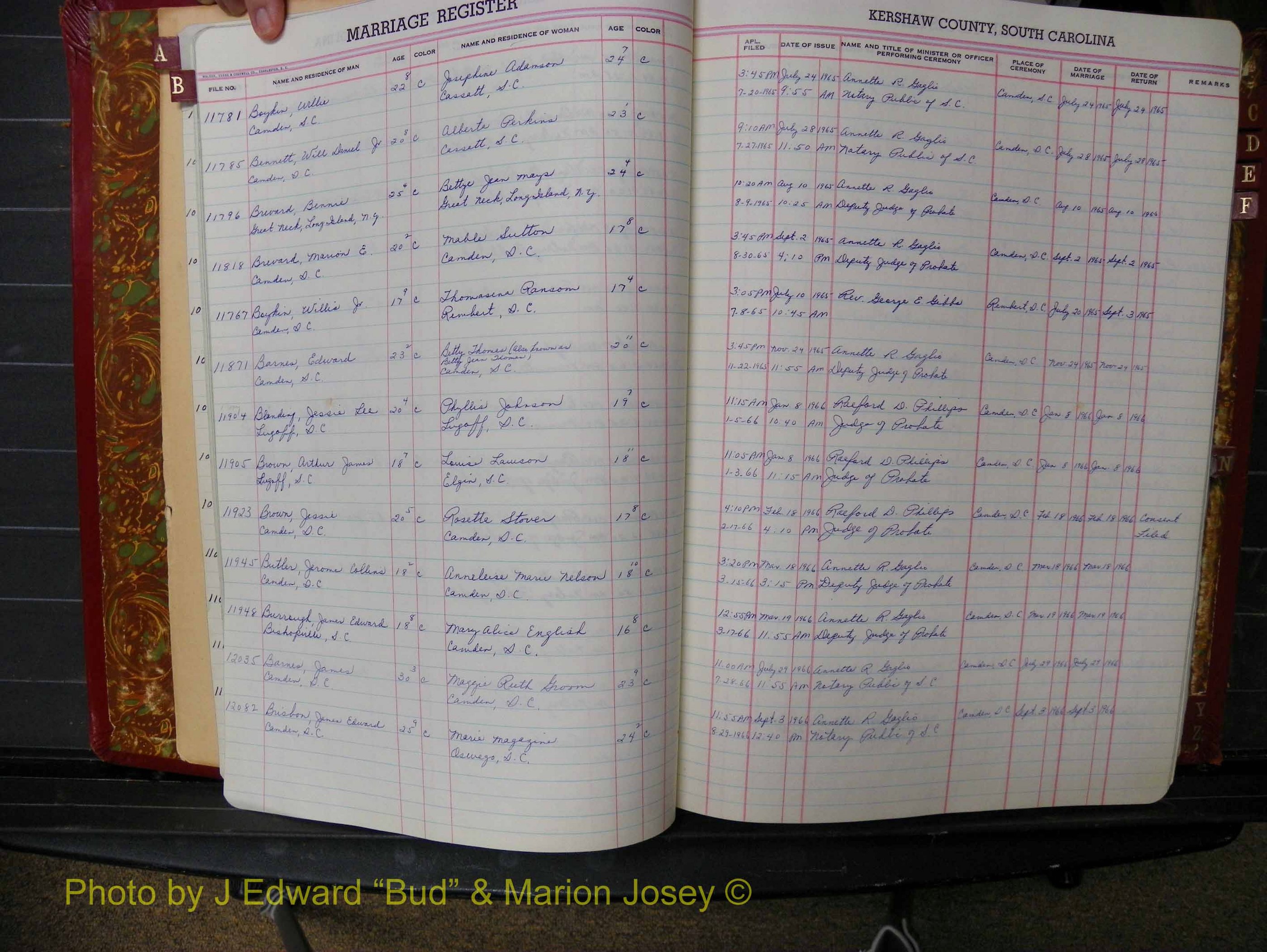 Kershaw Marriages, 1959-1981, Black Index B (111).JPG