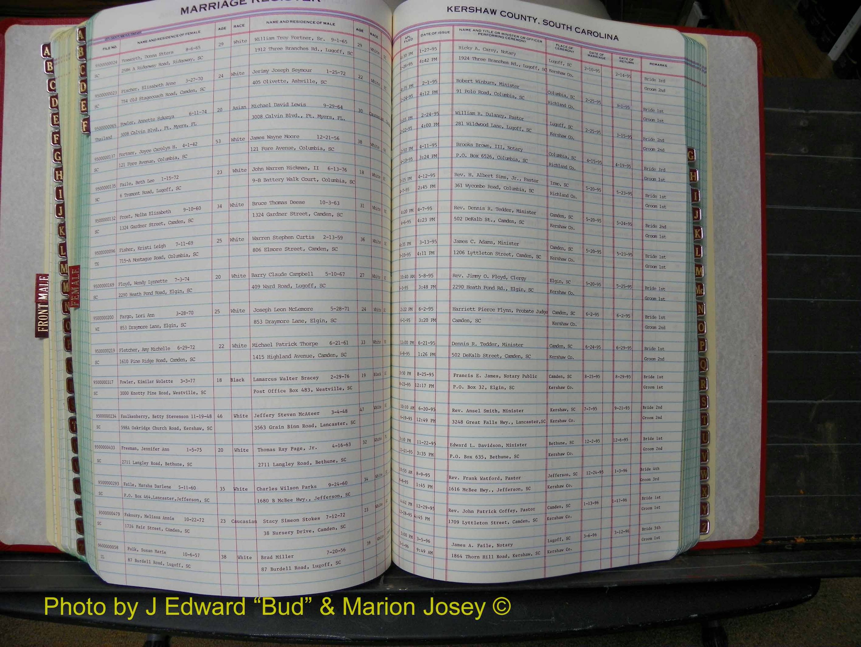 Kershaw Marriages, 1995-1996 Female Index F (189).JPG