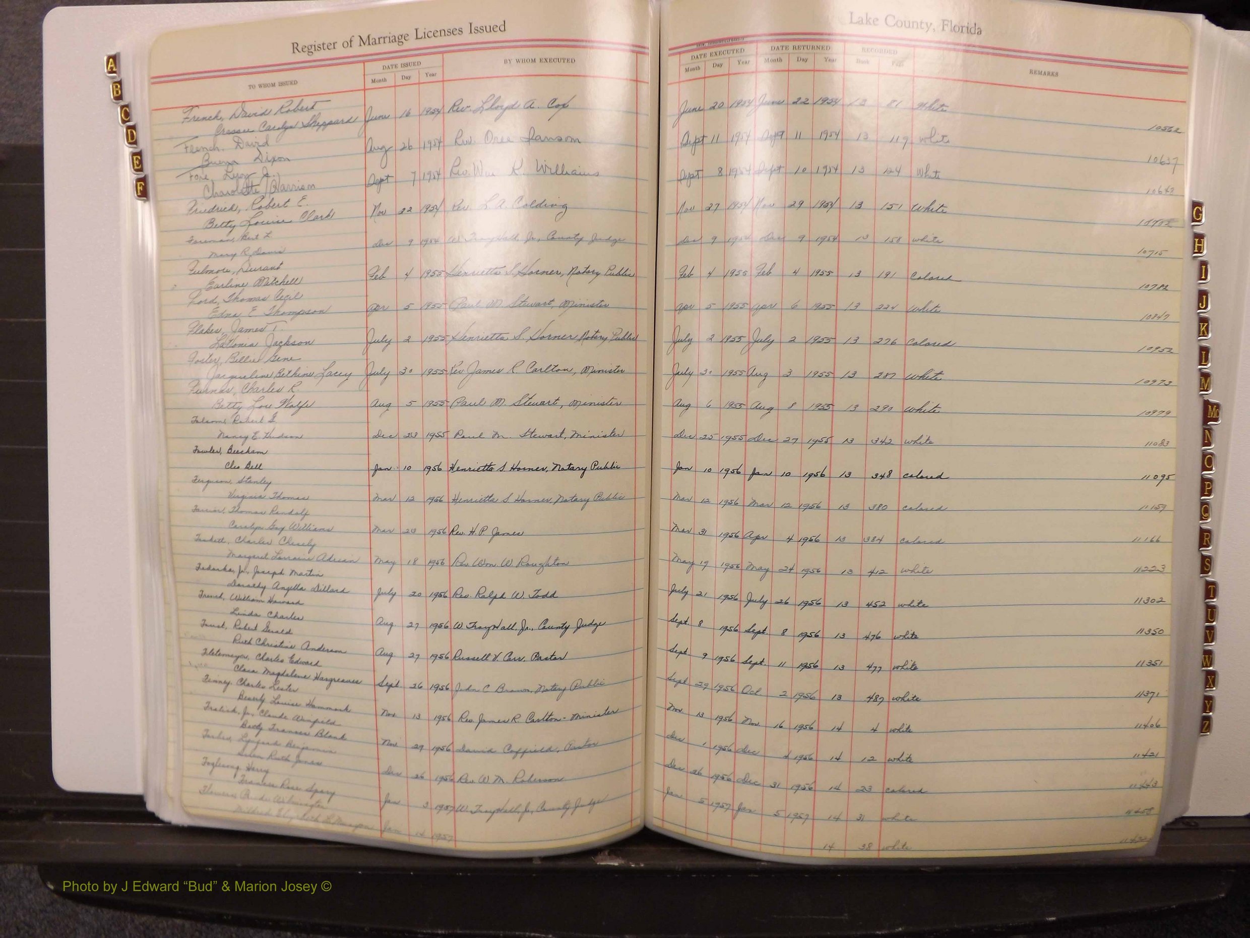 Lake Co, FL Marriage Book 3, 1945-1959 Index F7.JPG