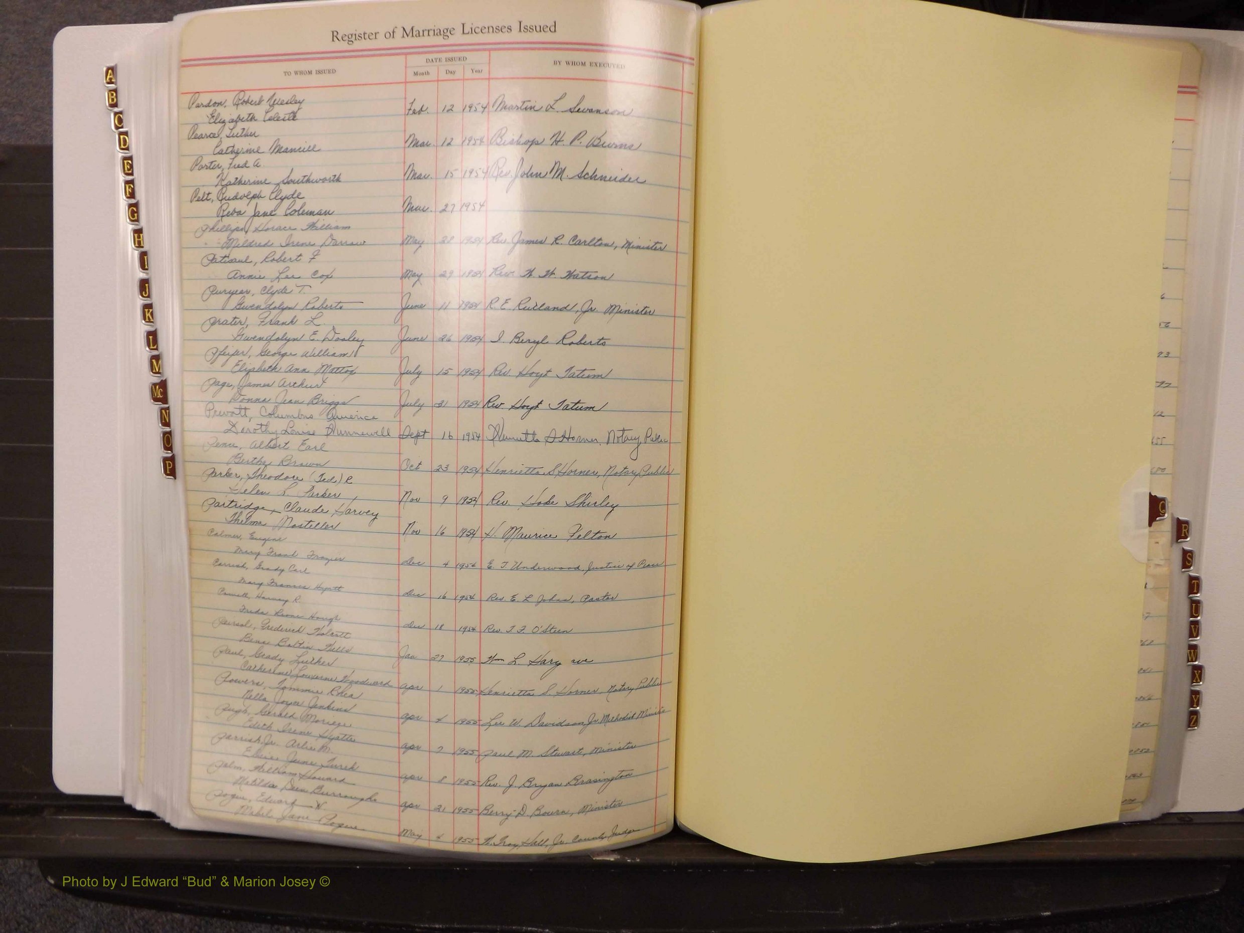 Lake Co, FL Marriage Book 3, 1945-1959 Index P8.JPG