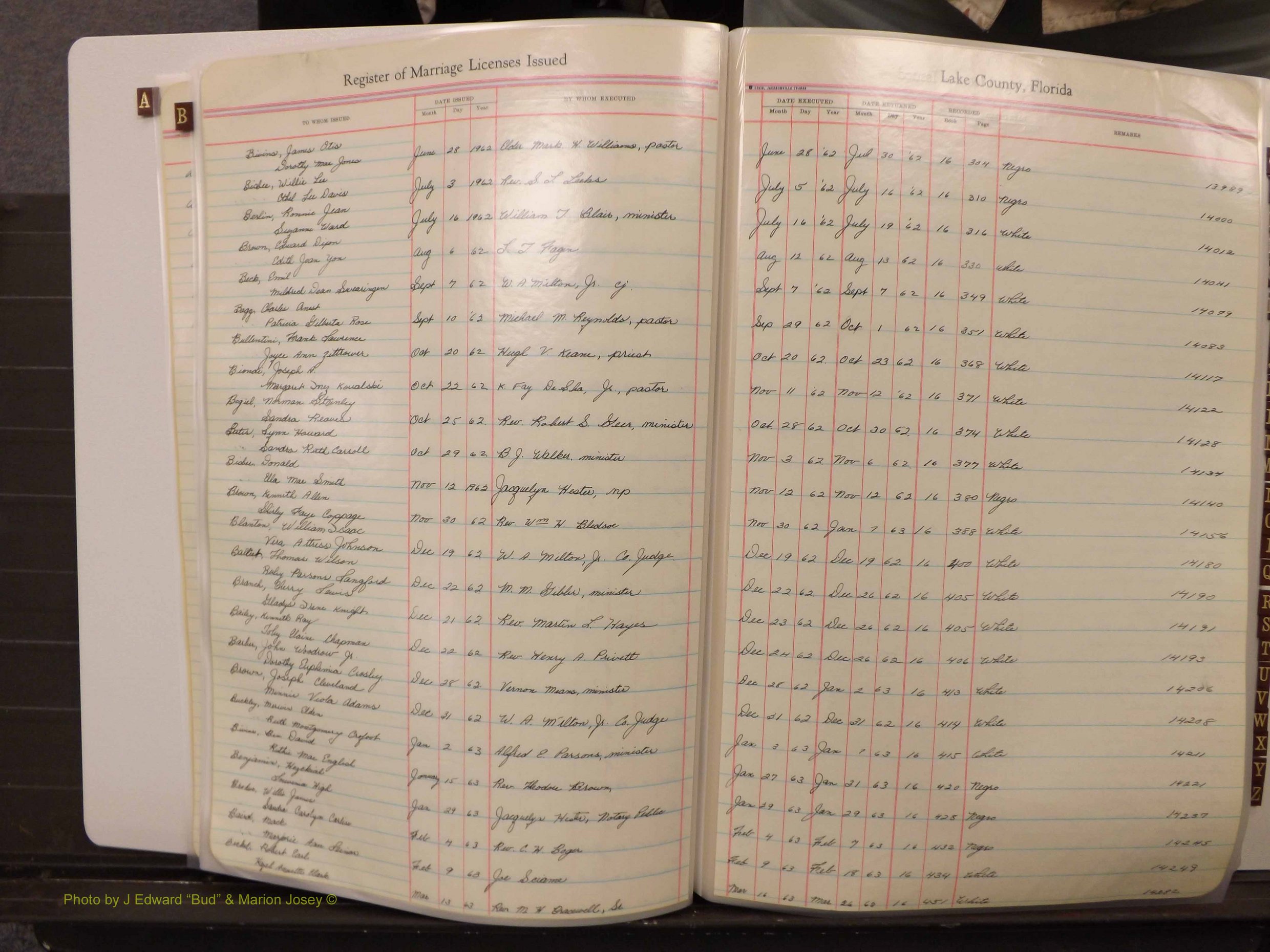 Lake Co, FL Marriage Book 4, 1959-1964 Index B8.JPG