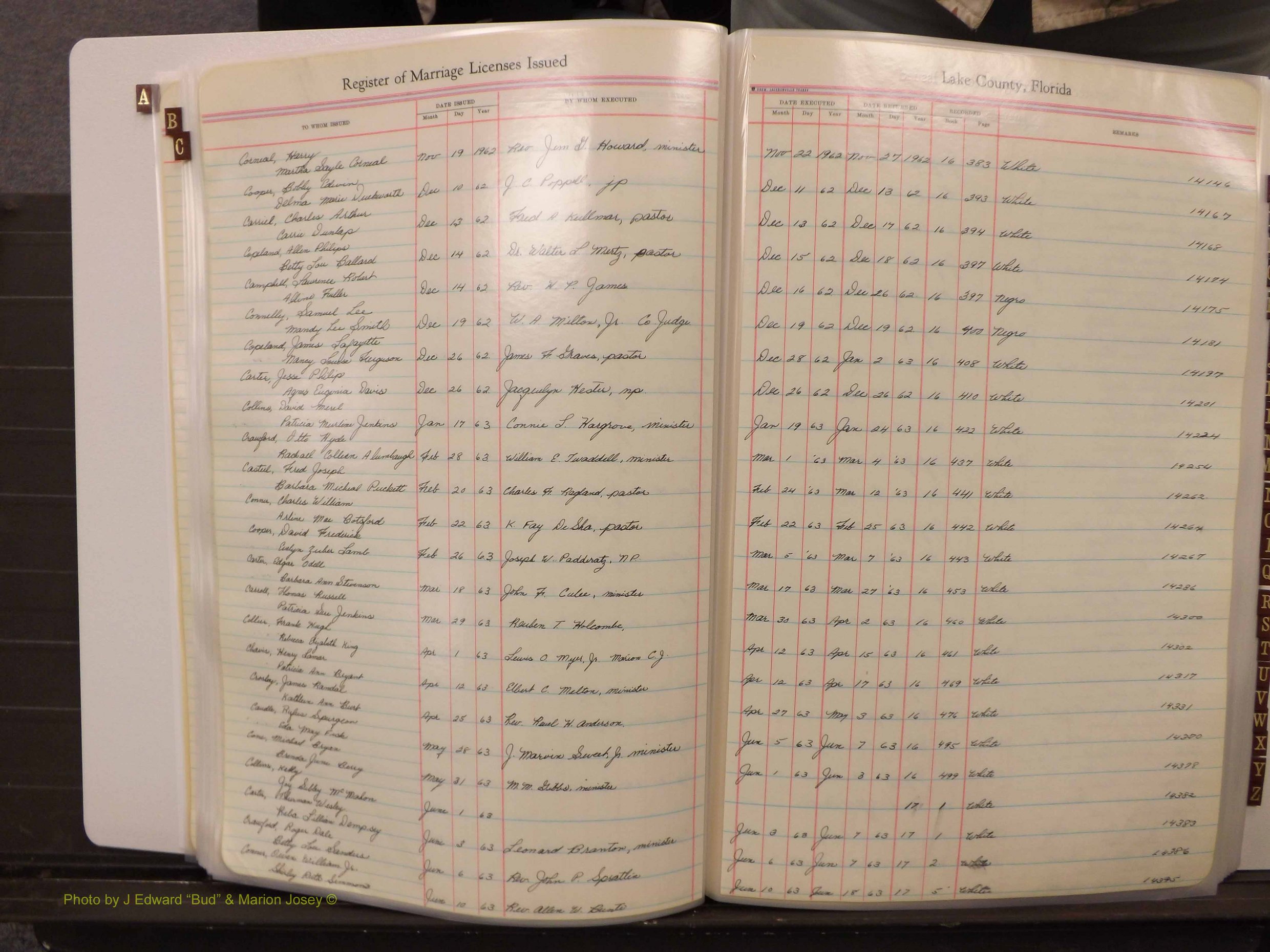 Lake Co, FL Marriage Book 4, 1959-1964 Index C8.JPG