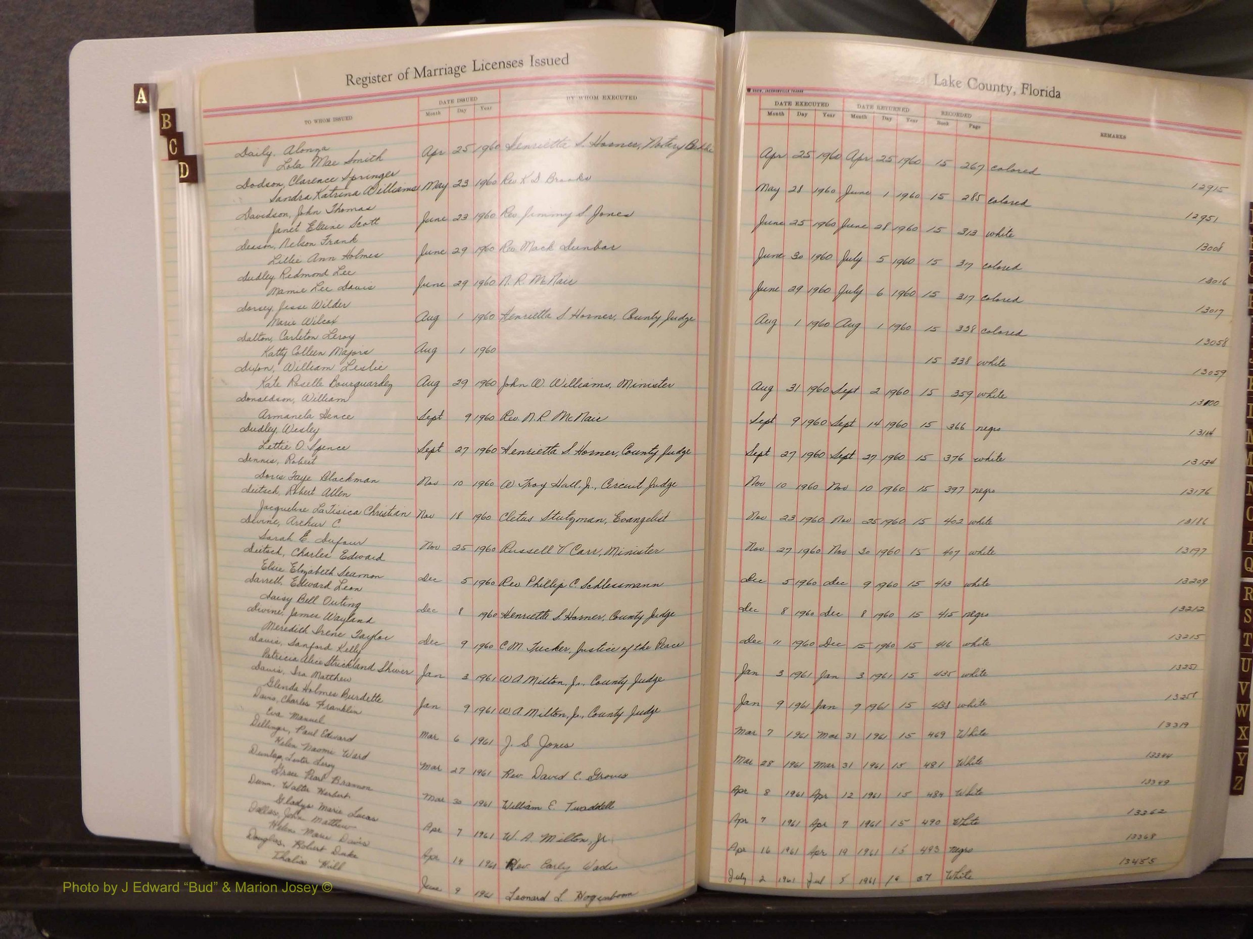 Lake Co, FL Marriage Book 4, 1959-1964 Index D2.JPG