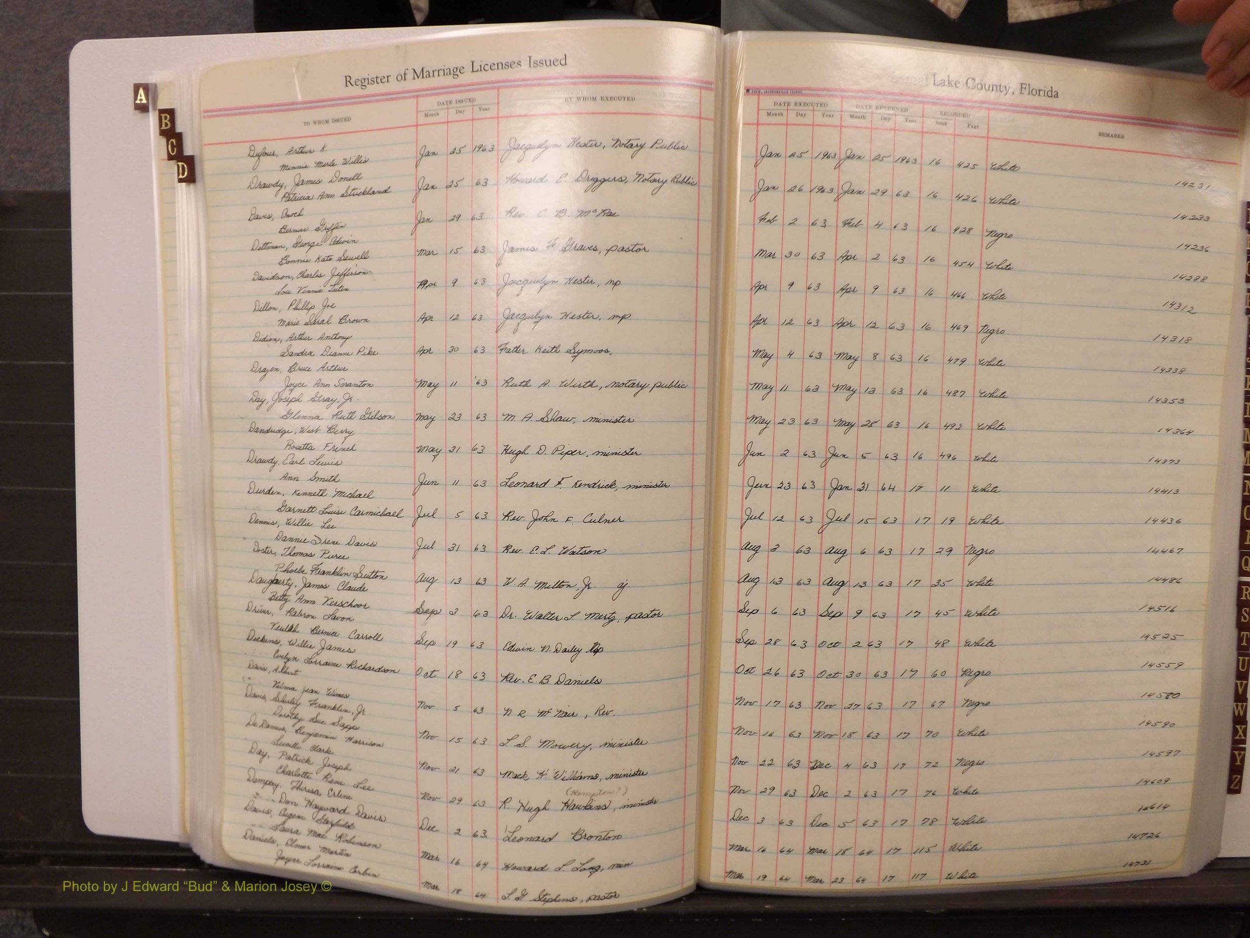 Lake Co, FL Marriage Book 4, 1959-1964 Index D4.JPG