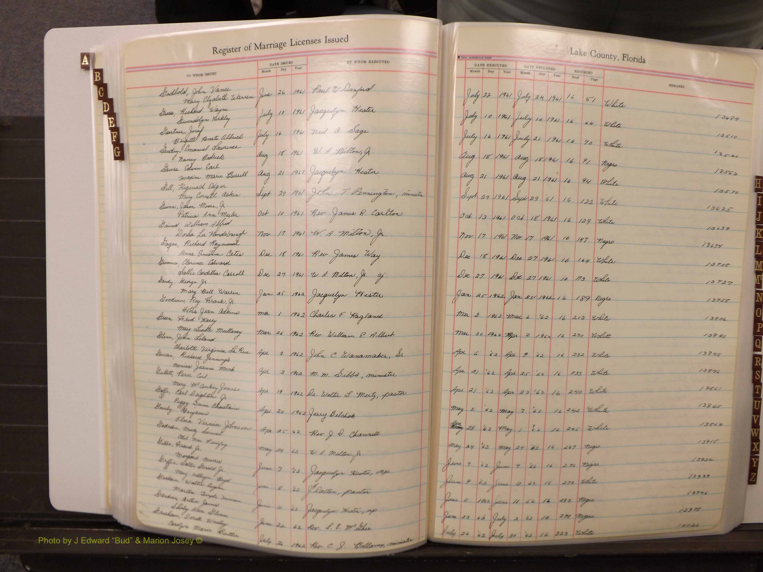 Lake Co, FL Marriage Book 4, 1959-1964 Index G3.JPG