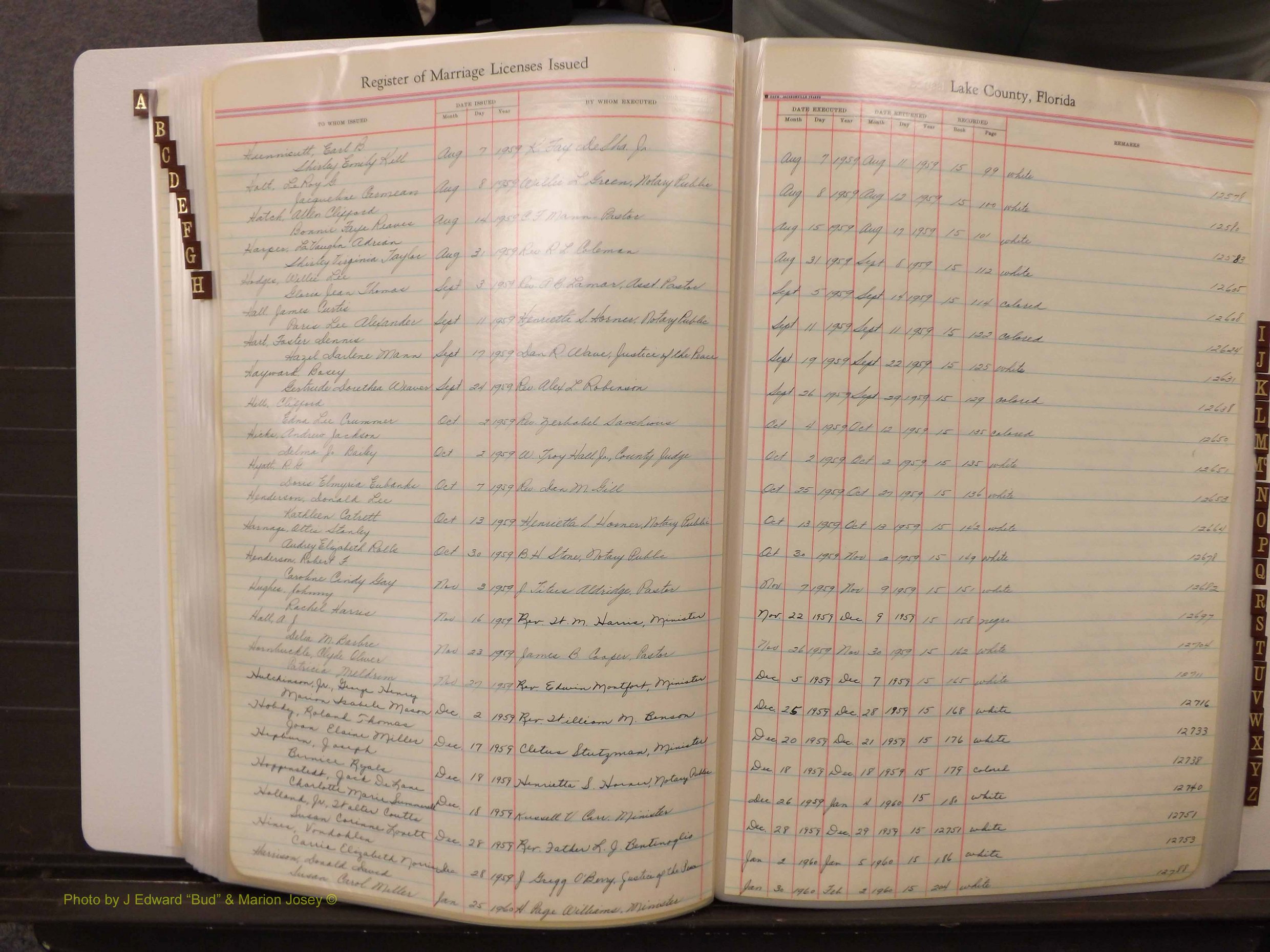 Lake Co, FL Marriage Book 4, 1959-1964 Index H2.JPG