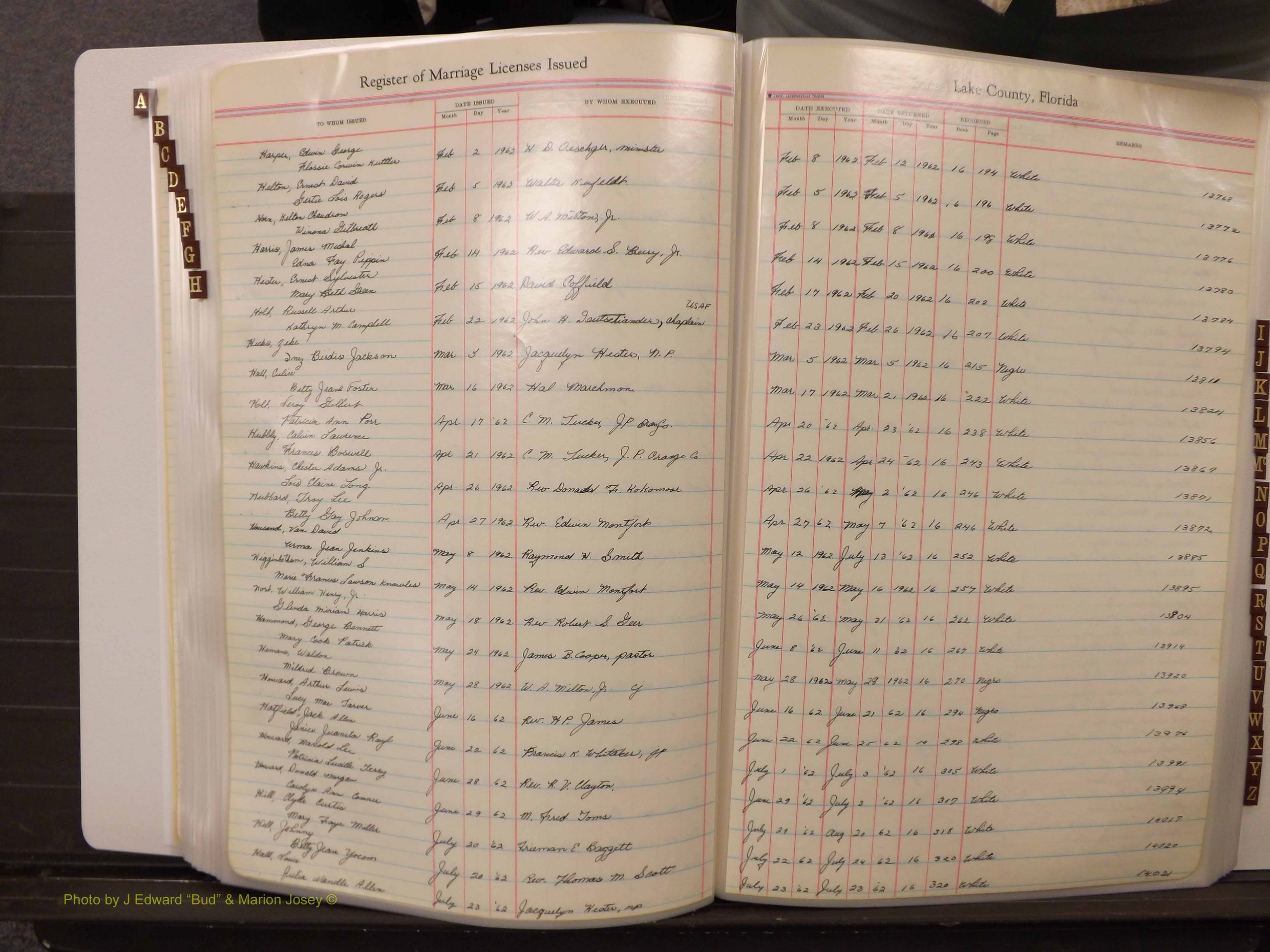 Lake Co, FL Marriage Book 4, 1959-1964 Index H6.JPG