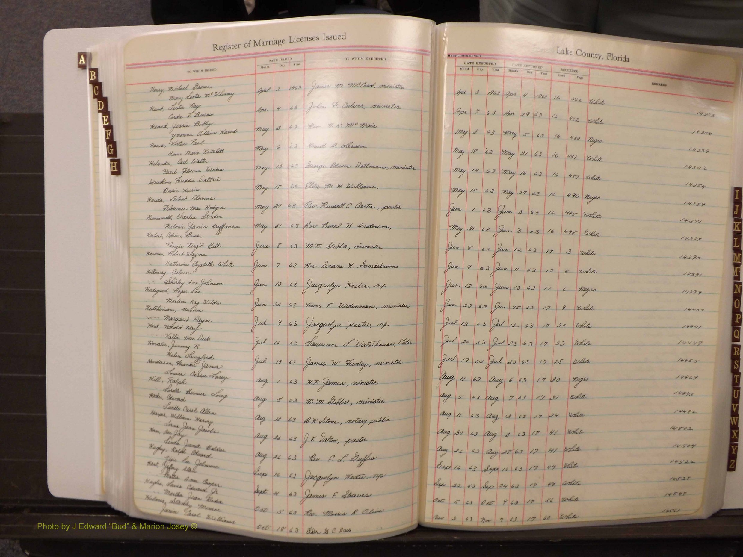 Lake Co, FL Marriage Book 4, 1959-1964 Index H8.JPG