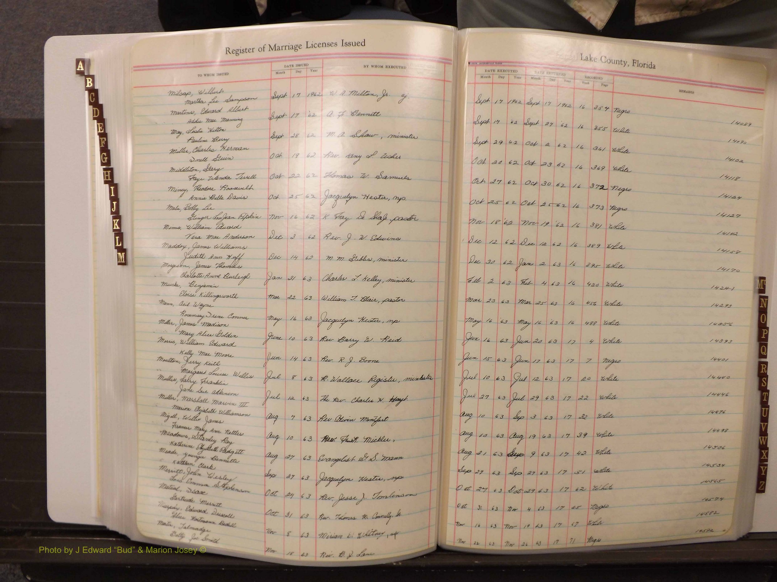Lake Co, FL Marriage Book 4, 1959-1964 Index M6.JPG