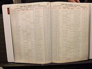 Lake Co, FL Marriage Index A-B, 1889-1986 (130).JPG