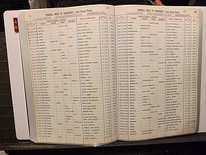 Lake Co, FL Marriage Index A-B, 1889-1986 (174).JPG