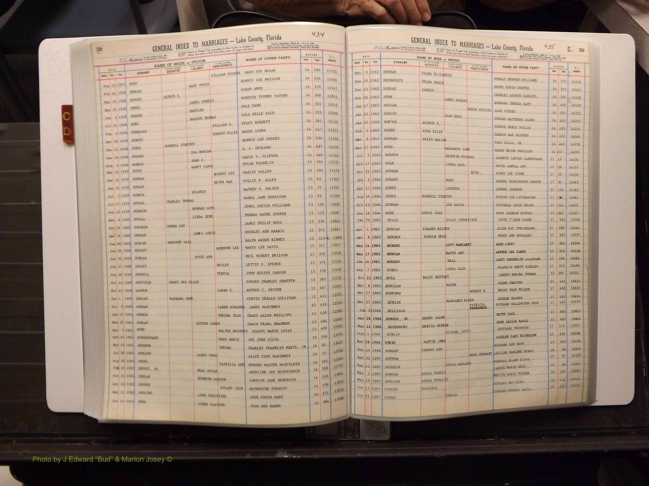 Lake Co, FL Marriage Index C-D, 1889-1986 (195).JPG