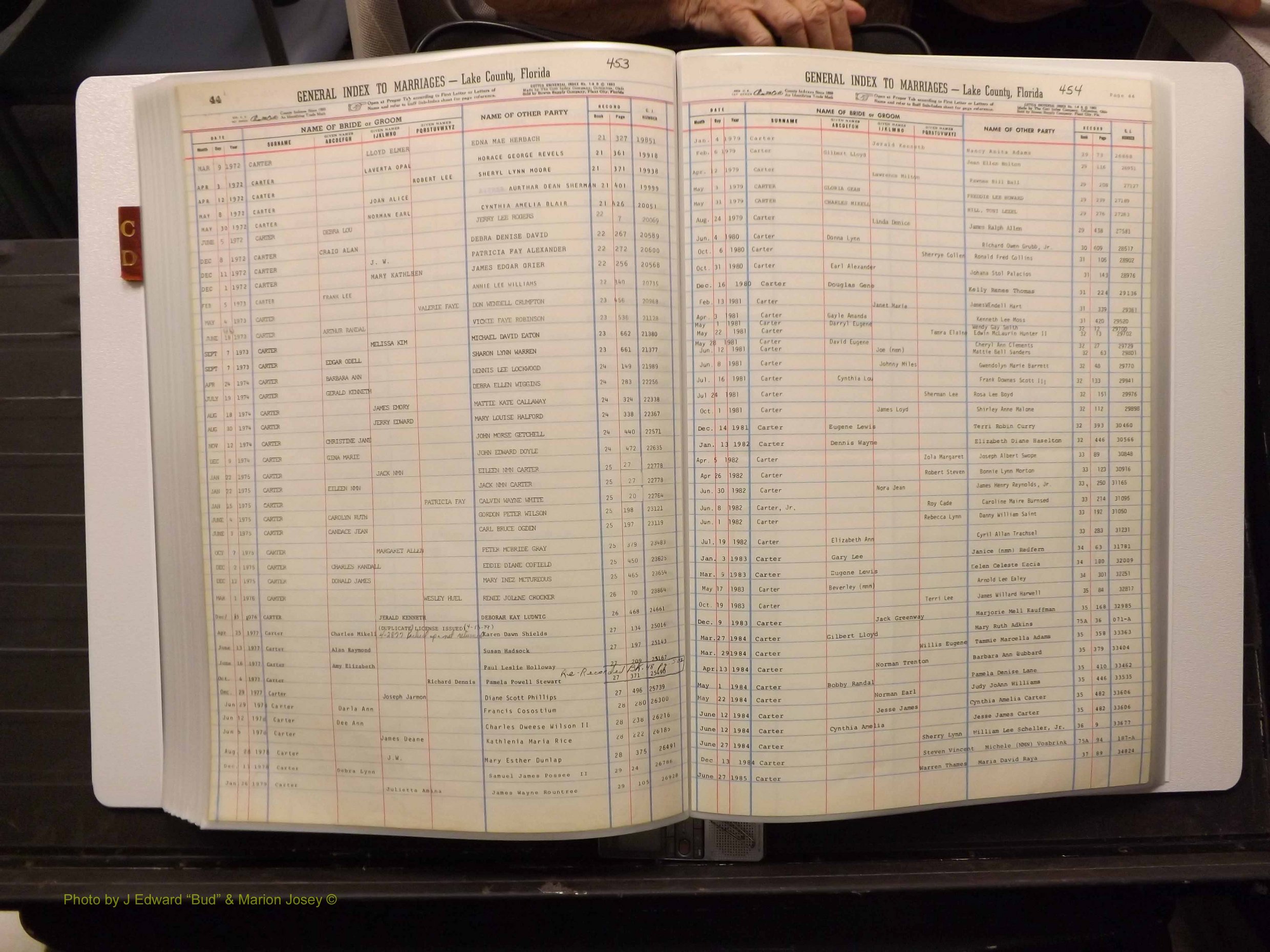 Lake Co, FL Marriage Index C-D, 1889-1986 (205).JPG