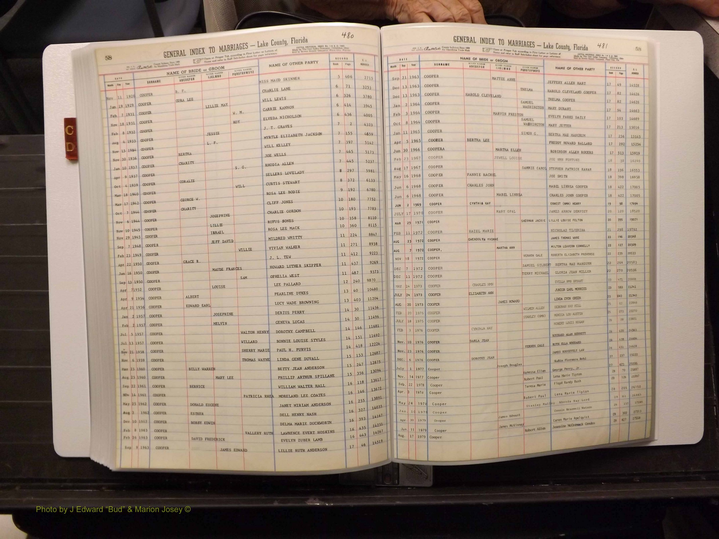 Lake Co, FL Marriage Index C-D, 1889-1986 (221).JPG