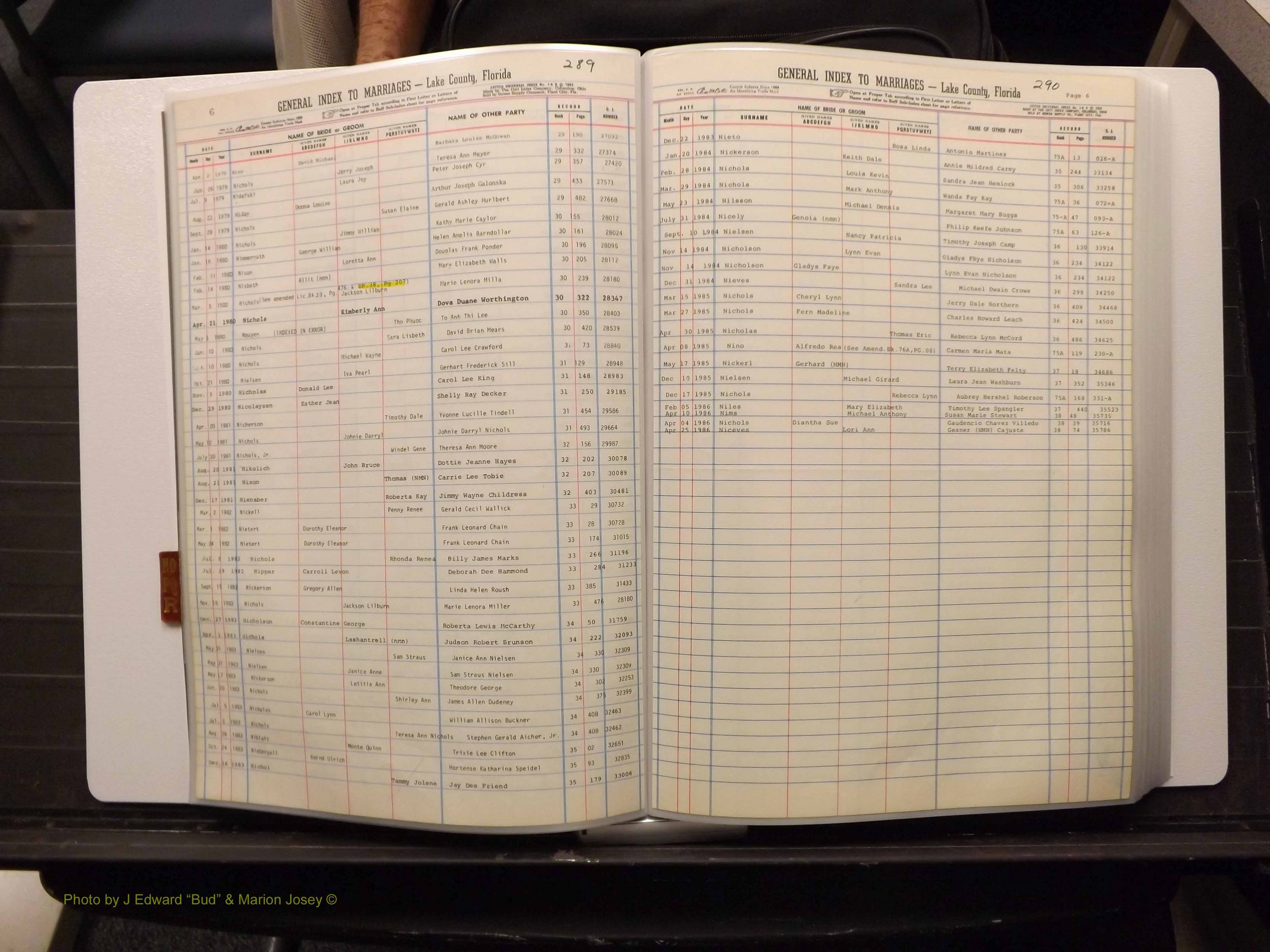 Lake Co, FL Marriage Index N-O-P-Q-R, 1889-1986 (111).JPG