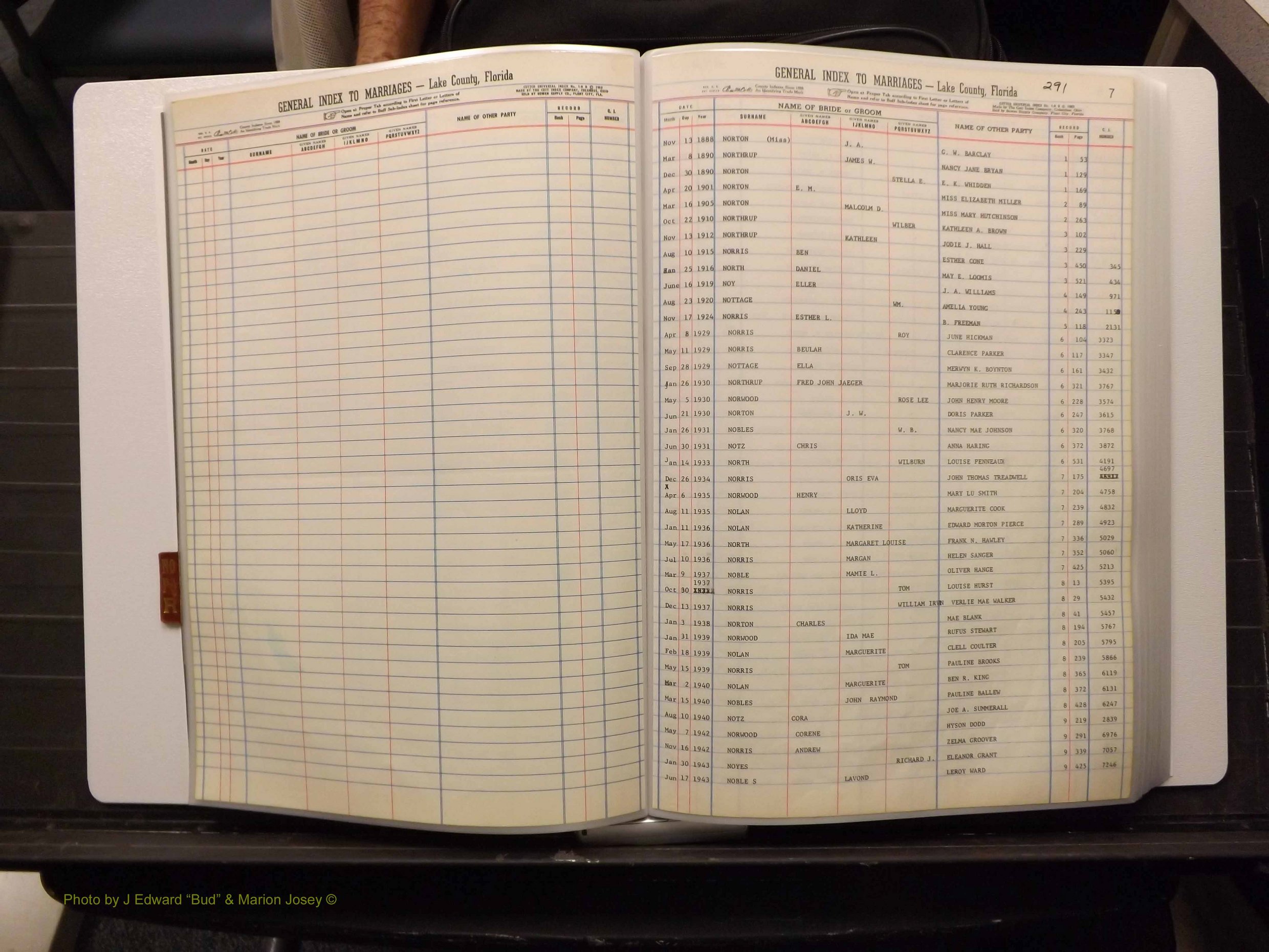 Lake Co, FL Marriage Index N-O-P-Q-R, 1889-1986 (112).JPG