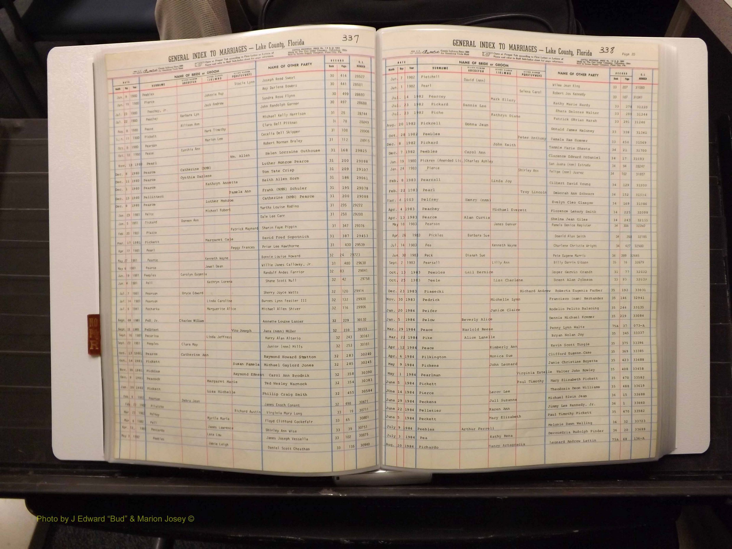 Lake Co, FL Marriage Index N-O-P-Q-R, 1889-1986 (137).JPG