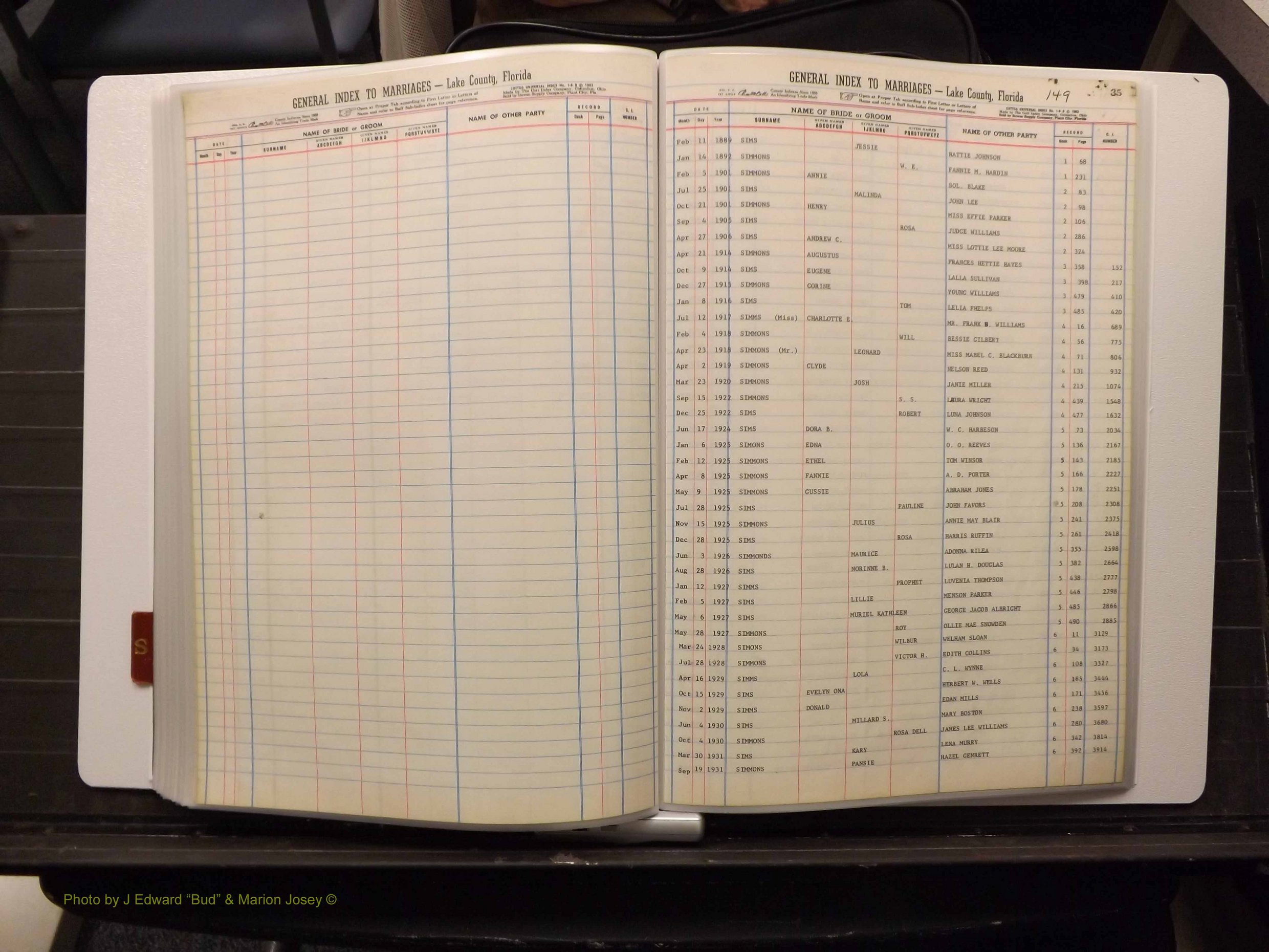 Lake Co, FL Marriage Index S, 1889-1986 (179).JPG