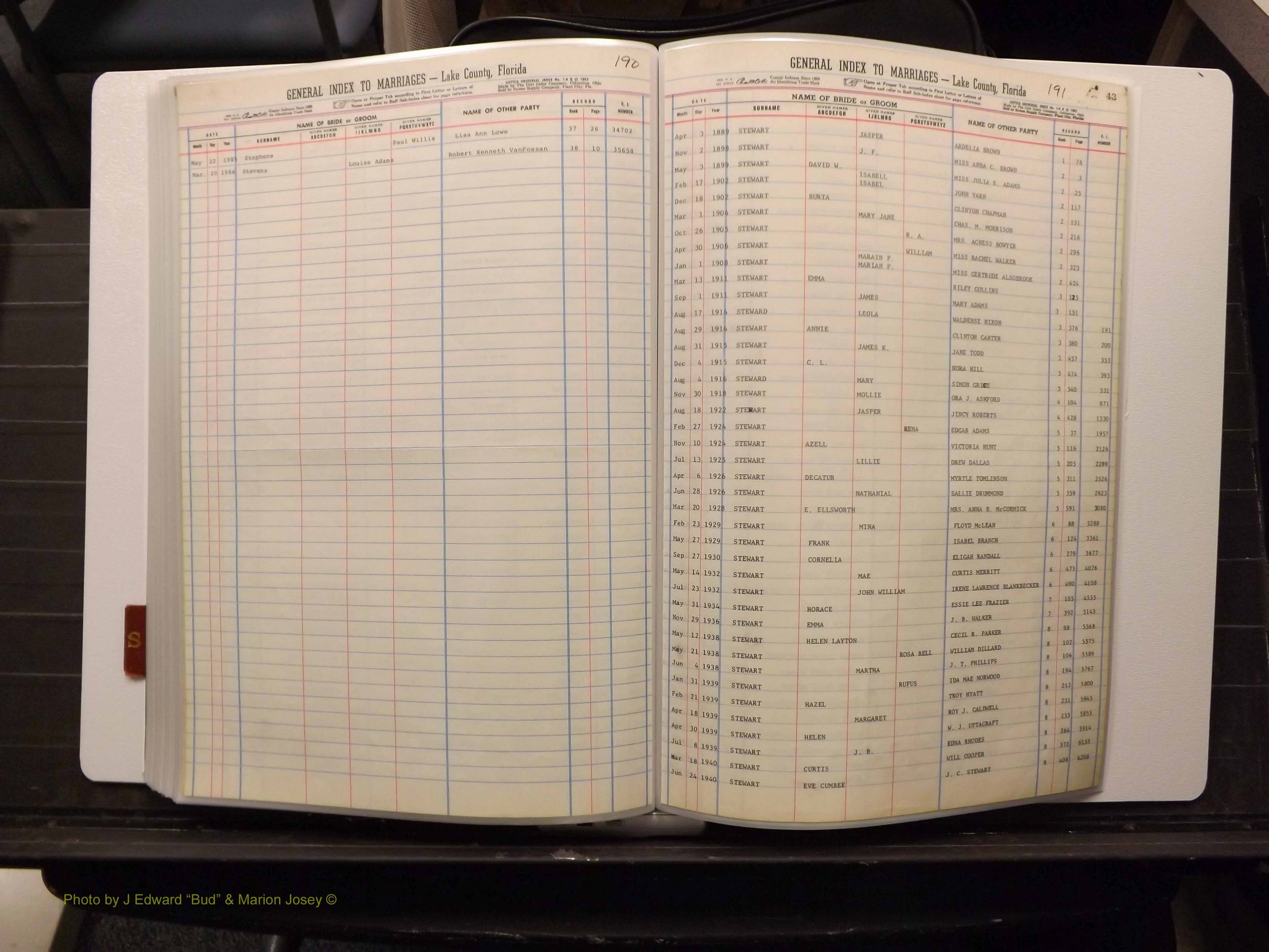 Lake Co, FL Marriage Index S, 1889-1986 (200).JPG