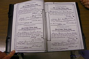 Laurens Co, GA, Marriages 1870 - 1879, P 014-015.JPG