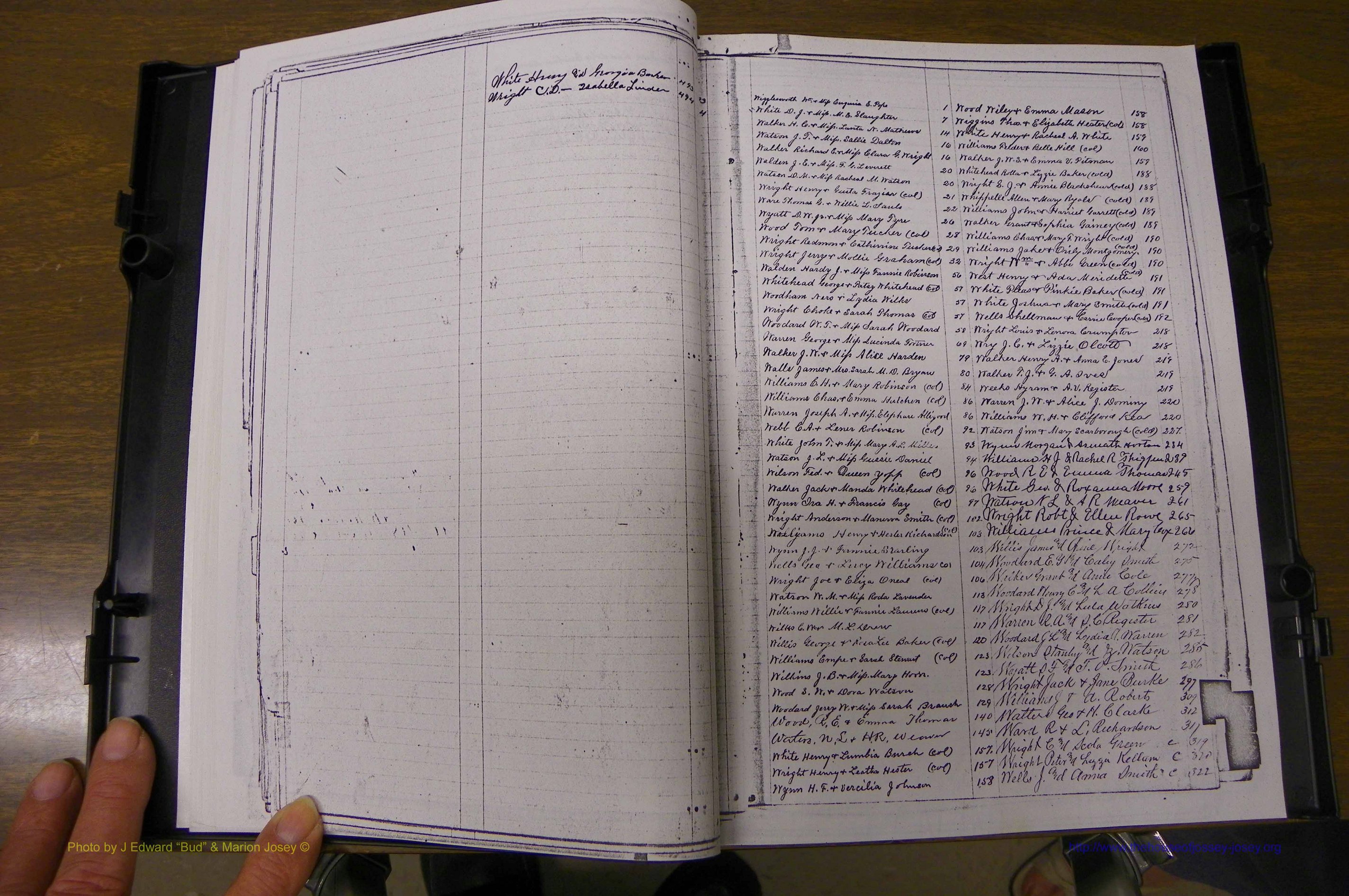 Laurens Co, GA, Marriages Book K, 1886 - 1896, Index W.JPG