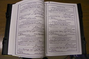 Laurens Co, GA, Marriages Book K, 1886 - 1896, P 054-055.JPG