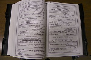 Laurens Co, GA, Marriages Book K, 1886 - 1896, P 100-101.JPG