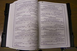 Laurens Co, GA, Marriages Book K, 1886 - 1896, P 110-111.JPG