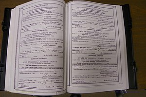 Laurens Co, GA, Marriages Book K, 1886 - 1896, P 162-163.JPG