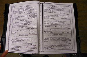 Laurens Co, GA, Marriages Book K, 1886 - 1896, P 284-285.JPG