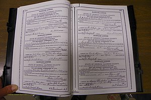 Laurens Co, GA, Marriages Book K, 1886 - 1896, P 344-345.JPG