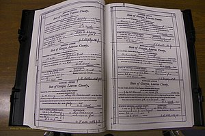 Laurens Co, GA, Marriages Book N, 1905 - 1915, White, P 002-003.JPG