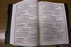 Laurens Co, GA, Marriages Book N, 1905 - 1915, White, P 032-033.JPG