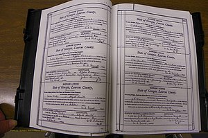 Laurens Co, GA, Marriages Book N, 1905 - 1915, White, P 304-305.JPG