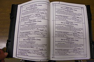 Laurens Co, GA, Marriages Book N, 1905 - 1915, White, P 306-307.JPG