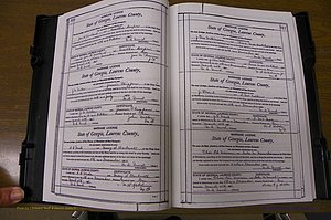 Laurens Co, GA, Marriages Book N, 1905 - 1915, White, P 310-311.JPG