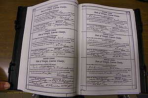 Laurens Co, GA, Marriages Book N, 1905 - 1915, White, P 346-347.JPG