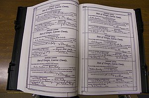 Laurens Co, GA, Marriages Book N, 1905 - 1915, White, P 382-383.JPG