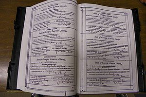 Laurens Co, GA, Marriages Book N, 1905 - 1915, White, P 396-397.JPG