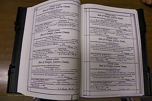 Laurens Co, GA, Marriages Book N, 1905 - 1915, White, P 410-411.JPG