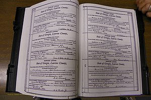 Laurens Co, GA, Marriages Book N, 1905 - 1915, White, P 438-439.JPG