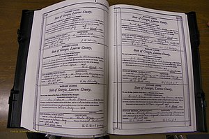 Laurens Co, GA, Marriages Book N, 1905 - 1915, White, P 448-449.JPG