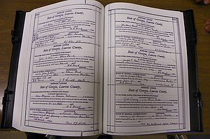 Laurens Co, GA, Marriages Book N, 1905 - 1915, White, P 508-509.JPG