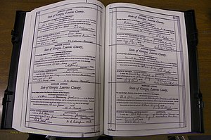 Laurens Co, GA, Marriages Book N, 1905 - 1915, White, P 518-519.JPG