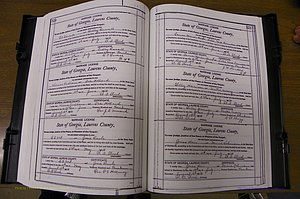 Laurens Co, GA, Marriages Book N, 1905 - 1915, White, P 520-521.JPG